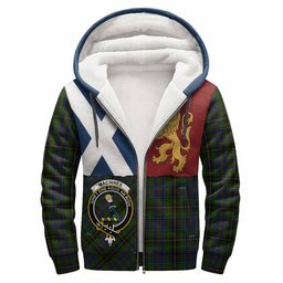 ScotsTee Shop Scottish MacInnes (McInnes) Crest Tartan Hoodie Lion Rampant Saltire Style