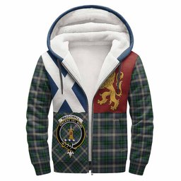 ScotsTee Shop Scottish MacDowall (McDowall) Crest Tartan Hoodie Lion Rampant Saltire Style