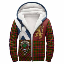ScotsTee Shop Scottish Kinninmont Crest Tartan Hoodie Lion Rampant Saltire Style