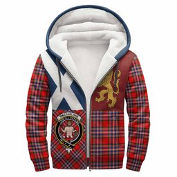 ScotsTee Shop Scottish MacFarlane (McFarlane) Crest Tartan Hoodie Lion Rampant Saltire Style