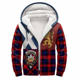 ScotsTee Shop Scottish McLaughlin Crest Tartan Hoodie Lion Rampant Saltire Style