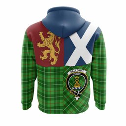 ScotsTee Shop Scottish Galloway Crest Tartan Hoodie Lion Rampant Saltire Style
