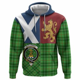 ScotsTee Shop Scottish Galloway Crest Tartan Hoodie Lion Rampant Saltire Style