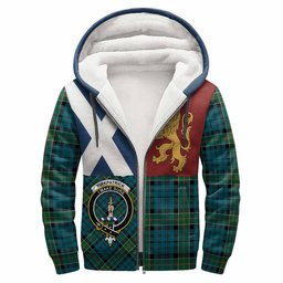 ScotsTee Shop Scottish Kirkpatrick Crest Tartan Hoodie Lion Rampant Saltire Style