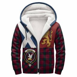 ScotsTee Shop Scottish Lindsay Crest Tartan Hoodie Lion Rampant Saltire Style