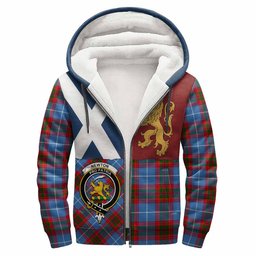 ScotsTee Shop Scottish Newton Crest Tartan Hoodie Lion Rampant Saltire Style