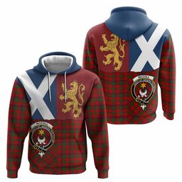 ScotsTee Shop Scottish MacColl (McColl) Crest Tartan Hoodie Lion Rampant Saltire Style