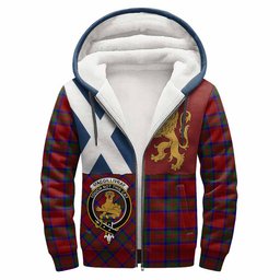 ScotsTee Shop Scottish MacGillivray (McGillivray) Crest Tartan Hoodie Lion Rampant Saltire Style