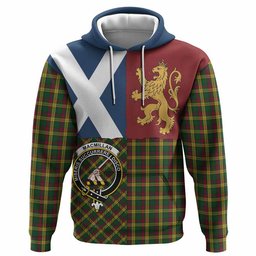 ScotsTee Shop Scottish MacMillan (McMillan) Crest Tartan Hoodie Lion Rampant Saltire Style