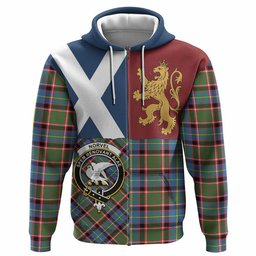 ScotsTee Shop Scottish Norvel Crest Tartan Hoodie Lion Rampant Saltire Style