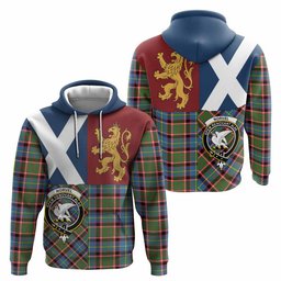 ScotsTee Shop Scottish Norvel Crest Tartan Hoodie Lion Rampant Saltire Style