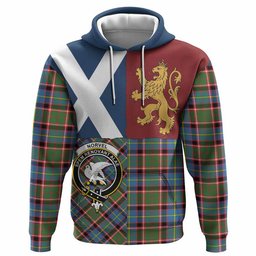 ScotsTee Shop Scottish Norvel Crest Tartan Hoodie Lion Rampant Saltire Style