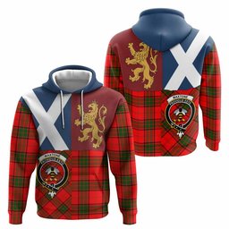 ScotsTee Shop Scottish Maxtone Crest Tartan Hoodie Lion Rampant Saltire Style