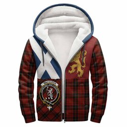 ScotsTee Shop Scottish MacQueen (McQueen) Crest Tartan Hoodie Lion Rampant Saltire Style