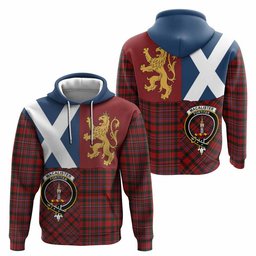 ScotsTee Shop Scottish MacAlister (McAlister) Crest Tartan Hoodie Lion Rampant Saltire Style