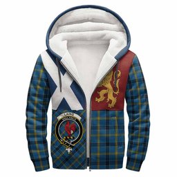 ScotsTee Shop Scottish Laing Crest Tartan Hoodie Lion Rampant Saltire Style