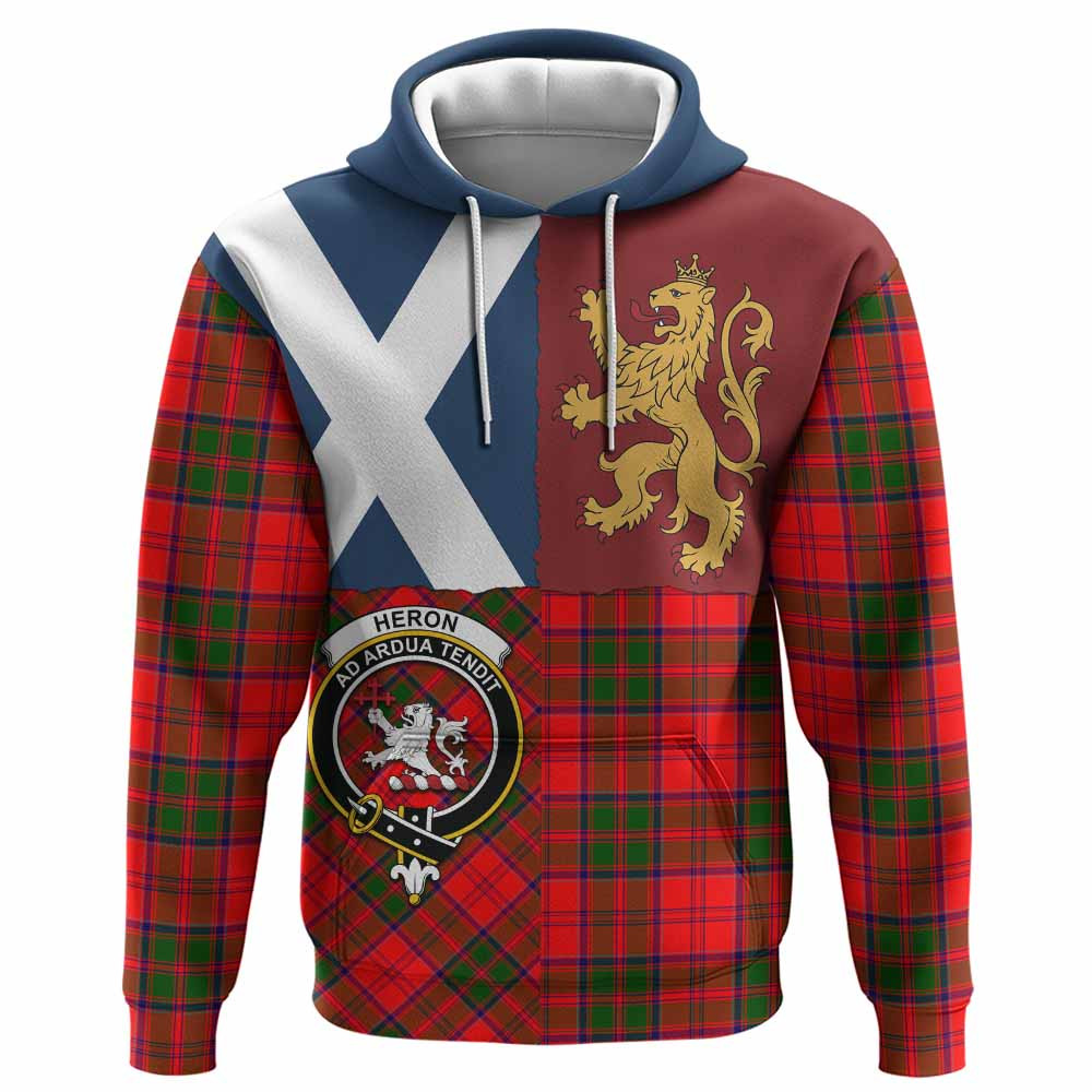ScotsTee Shop Scottish Heron Crest Tartan Hoodie Lion Rampant Saltire Style