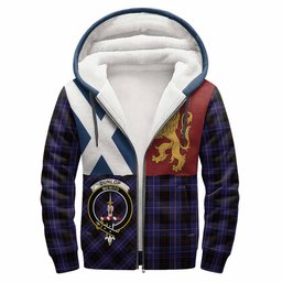 ScotsTee Shop Scottish Dunlop Crest Tartan Hoodie Lion Rampant Saltire Style