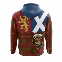 ScotsTee Shop Scottish Hay Crest Tartan Hoodie Lion Rampant Saltire Style