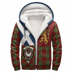 ScotsTee Shop Scottish Leask Crest Tartan Hoodie Lion Rampant Saltire Style