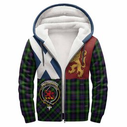 ScotsTee Shop Scottish Farquharson Crest Tartan Hoodie Lion Rampant Saltire Style