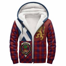 ScotsTee Shop Scottish Hamilton Crest Tartan Hoodie Lion Rampant Saltire Style