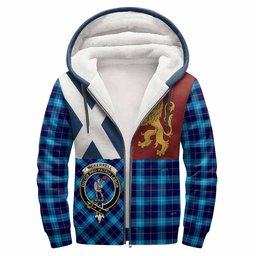 ScotsTee Shop Scottish McKerrell Crest Tartan Hoodie Lion Rampant Saltire Style