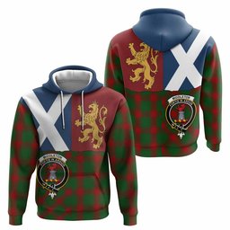 ScotsTee Shop Scottish Middleton Crest Tartan Hoodie Lion Rampant Saltire Style