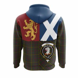 ScotsTee Shop Scottish Hall Crest Tartan Hoodie Lion Rampant Saltire Style