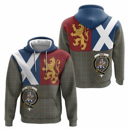ScotsTee Shop Scottish Haig Crest Tartan Hoodie Lion Rampant Saltire Style