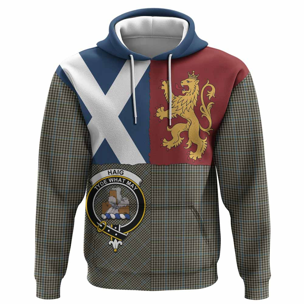 ScotsTee Shop Scottish Haig Crest Tartan Hoodie Lion Rampant Saltire Style