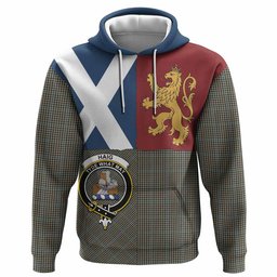 ScotsTee Shop Scottish Haig Crest Tartan Hoodie Lion Rampant Saltire Style