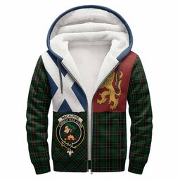 ScotsTee Shop Scottish MacAlpine (MacAlpin) Crest Tartan Hoodie Lion Rampant Saltire Style