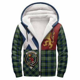 ScotsTee Shop Scottish Spottiswood Crest Tartan Hoodie Lion Rampant Saltire Style