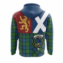 ScotsTee Shop Scottish Stirling Crest Tartan Hoodie Lion Rampant Saltire Style