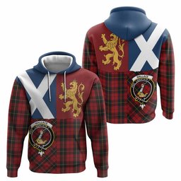 ScotsTee Shop Scottish Wallace Crest Tartan Hoodie Lion Rampant Saltire Style