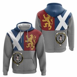 ScotsTee Shop Scottish Shepherd Crest Tartan Hoodie Lion Rampant Saltire Style