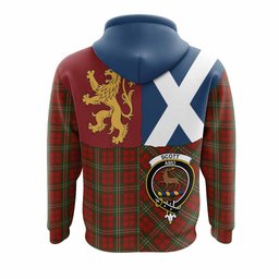 ScotsTee Shop Scottish Scott Crest Tartan Hoodie Lion Rampant Saltire Style