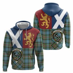 ScotsTee Shop Scottish Walkinshaw Crest Tartan Hoodie Lion Rampant Saltire Style