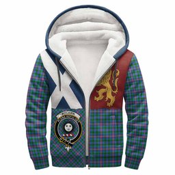 ScotsTee Shop Scottish Pitcairn Crest Tartan Hoodie Lion Rampant Saltire Style