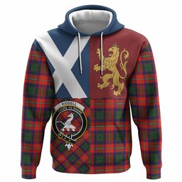 ScotsTee Shop Scottish Riddell Crest Tartan Hoodie Lion Rampant Saltire Style