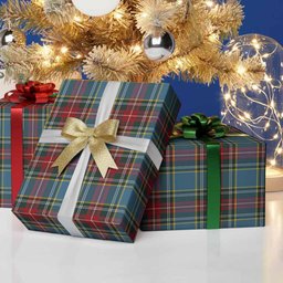 ScotsTee Shop Scottish Beaton Tartan Christmas Wrapping Paper Tartan Gift Wrap