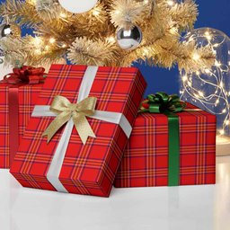 ScotsTee Shop Scottish Burnett Tartan Christmas Wrapping Paper Tartan Gift Wrap