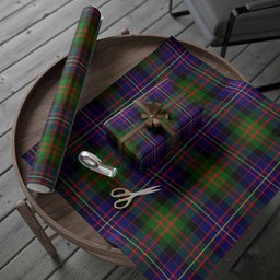 ScotsTee Shop Scottish Chalmers Tartan Christmas Wrapping Paper Tartan Gift Wrap