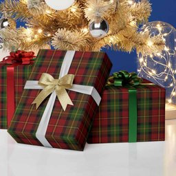 ScotsTee Shop Scottish Blackstock Tartan Christmas Wrapping Paper Tartan Gift Wrap