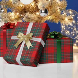 ScotsTee Shop Scottish Cheyne Tartan Christmas Wrapping Paper Tartan Gift Wrap