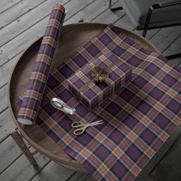 ScotsTee Shop Scottish Carnegie Tartan Christmas Wrapping Paper Tartan Gift Wrap