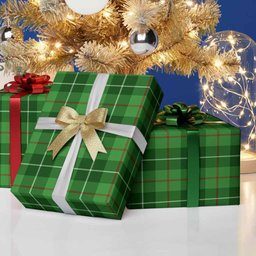 ScotsTee Shop Scottish Boyle Tartan Christmas Wrapping Paper Tartan Gift Wrap