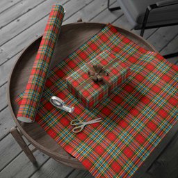 ScotsTee Shop Scottish Chattan Tartan Christmas Wrapping Paper Tartan Gift Wrap