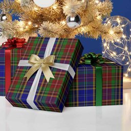 ScotsTee Shop Scottish Beattie (Beatty) Tartan Christmas Wrapping Paper Tartan Gift Wrap